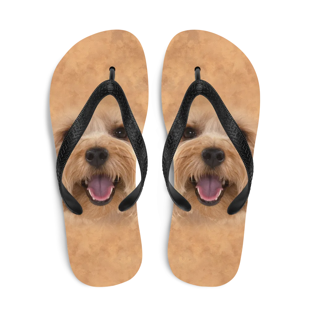 Yorkie Dog Flip-Flops