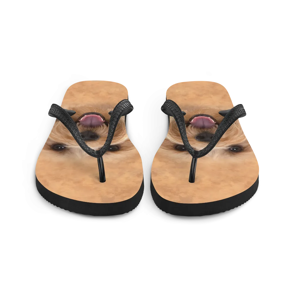 Yorkie Dog Flip-Flops