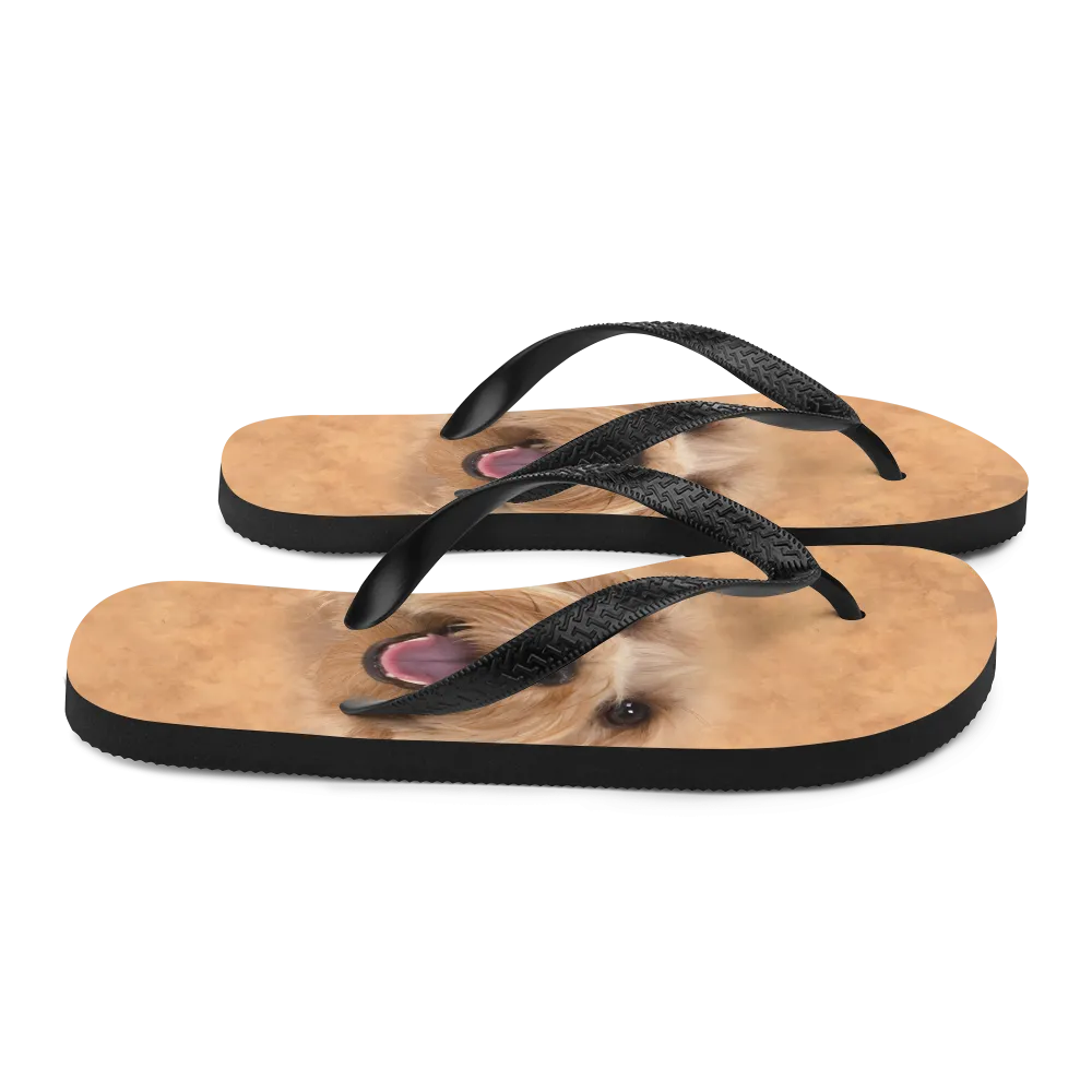 Yorkie Dog Flip-Flops